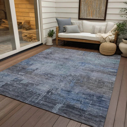 Thornyx Gray Washable Indoor - Outdoor Rug - LOOMLAN - LOOMLAN Rugs - Outdoor Rugs