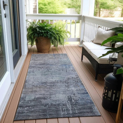 Thornyx Gray Washable Indoor - Outdoor Rug - LOOMLAN - LOOMLAN Rugs - Outdoor Rugs