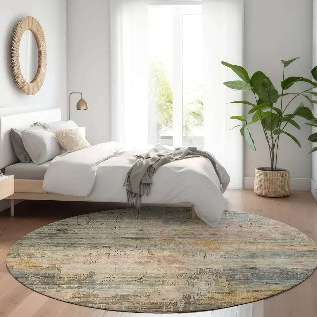 Thornyx Green Washable Indoor - Outdoor Rug - LOOMLAN - LOOMLAN Rugs - Outdoor Rugs