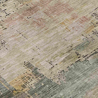 Thornyx Green Washable Indoor - Outdoor Rug - LOOMLAN - LOOMLAN Rugs - Outdoor Rugs