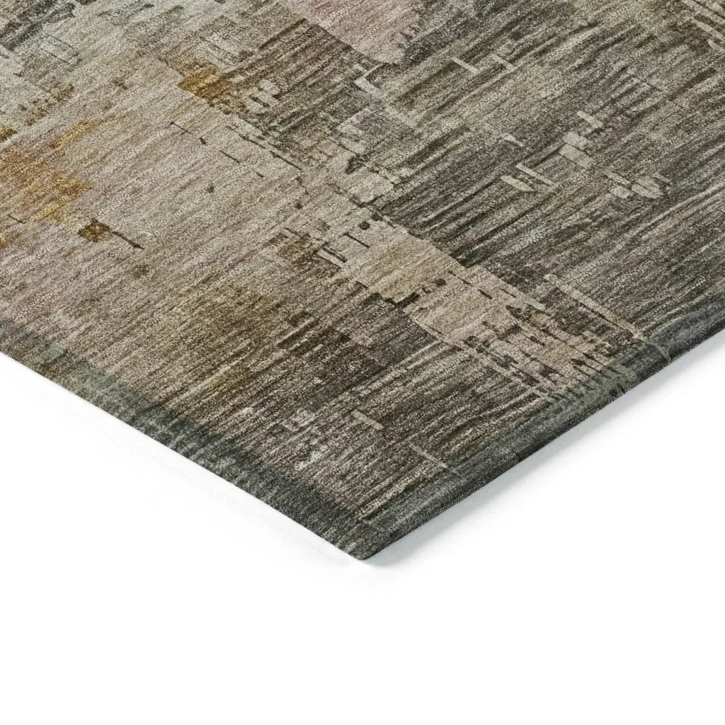 Thornyx Green Washable Indoor - Outdoor Rug - LOOMLAN - LOOMLAN Rugs - Outdoor Rugs