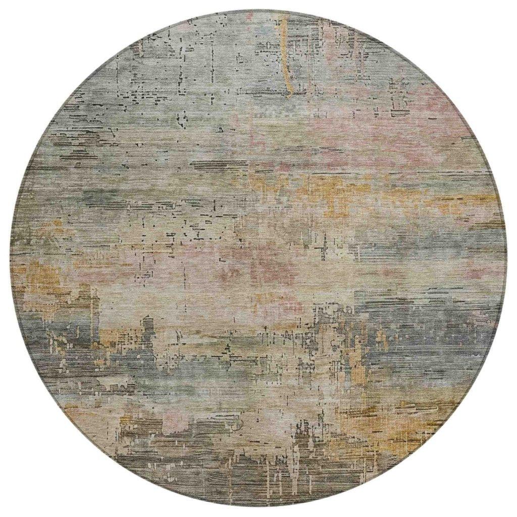 Thornyx Green Washable Indoor - Outdoor Rug - LOOMLAN - LOOMLAN Rugs - Outdoor Rugs