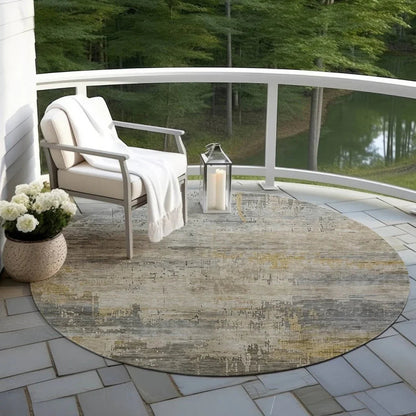 Thornyx Pewter Washable Indoor - Outdoor Rug - LOOMLAN - LOOMLAN Rugs - Outdoor Rugs