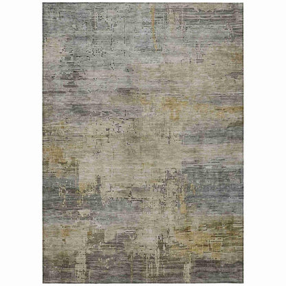 Thornyx Pewter Washable Indoor - Outdoor Rug - LOOMLAN - LOOMLAN Rugs - Outdoor Rugs