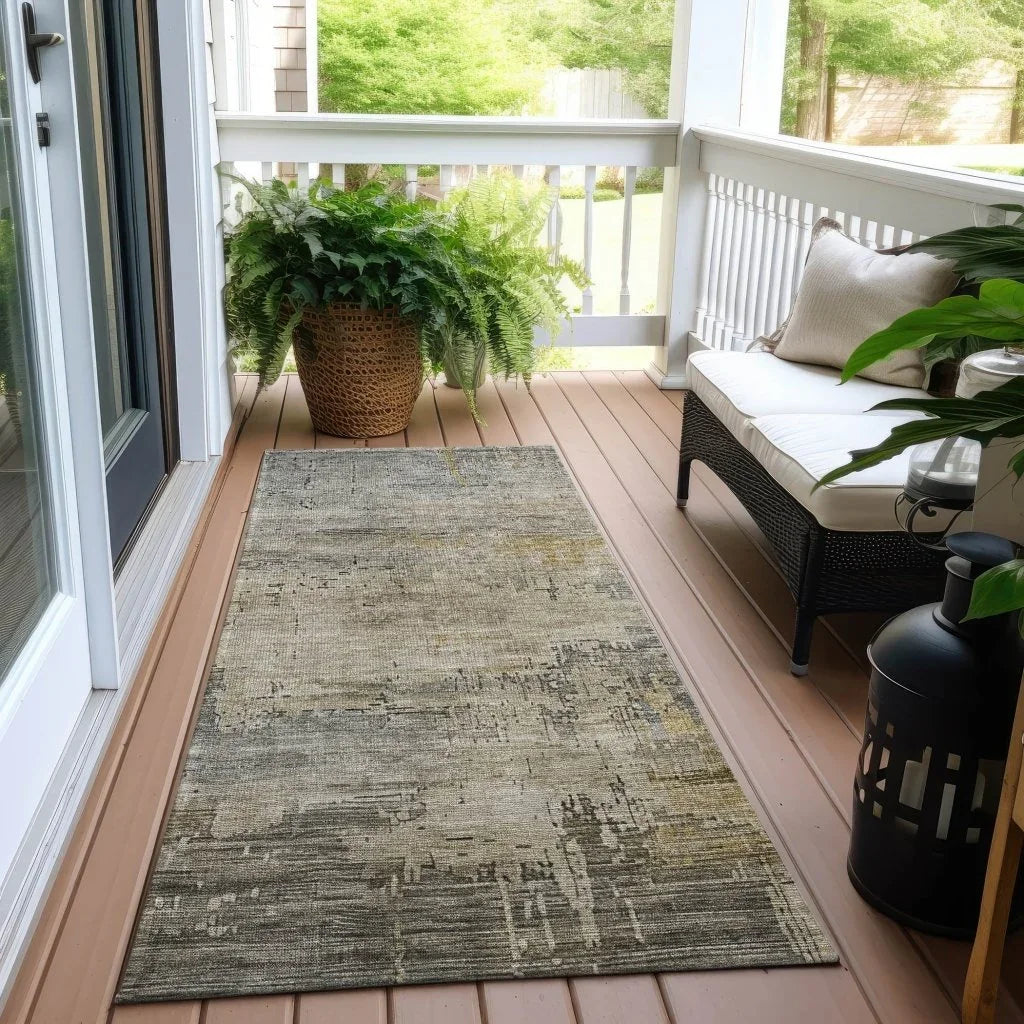 Thornyx Pewter Washable Indoor - Outdoor Rug - LOOMLAN - LOOMLAN Rugs - Outdoor Rugs