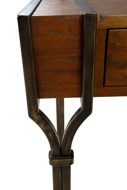 Thorpe Two Drawer Wood Desk-Home Office Desks-Furniture Classics-LOOMLAN