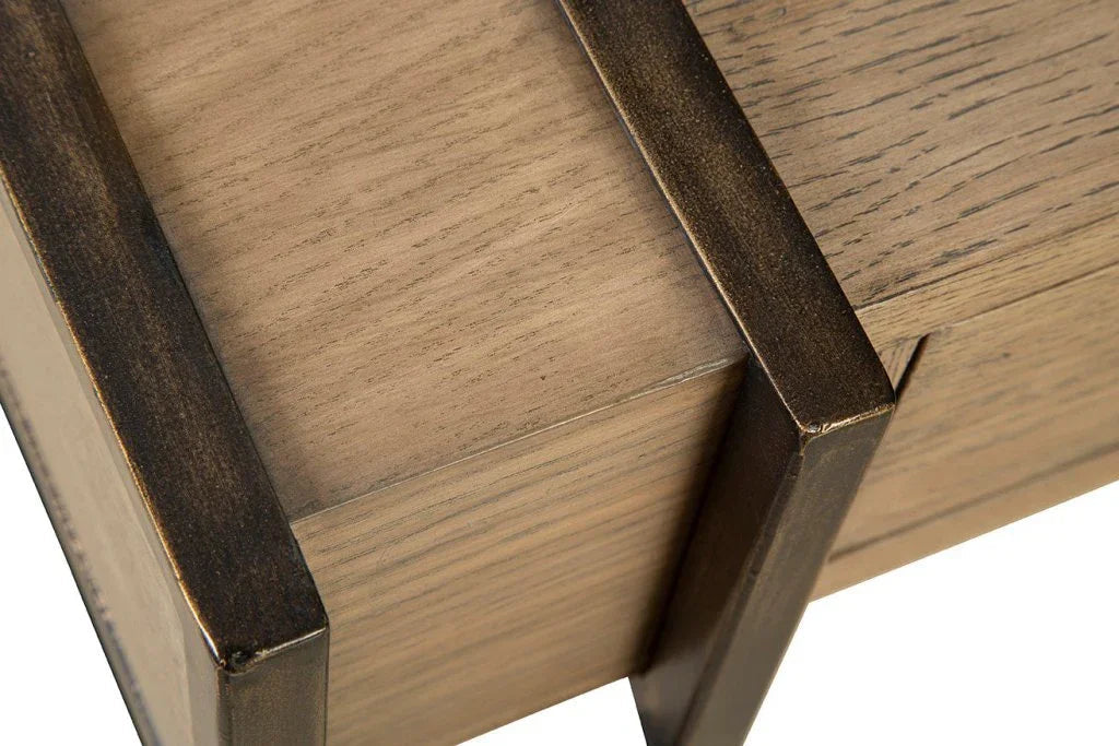 Thorpe Two Drawer Wood Desk-Home Office Desks-Furniture Classics-LOOMLAN