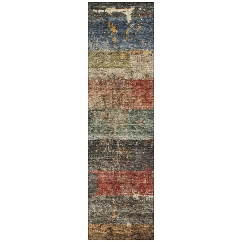 Threadin Green Washable Indoor - Outdoor Rug - LOOMLAN - LOOMLAN Rugs - Outdoor Rugs