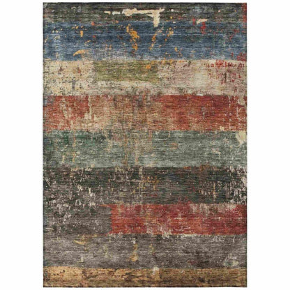 Threadin Green Washable Indoor - Outdoor Rug - LOOMLAN - LOOMLAN Rugs - Outdoor Rugs