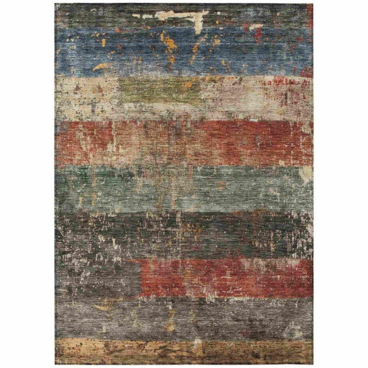 Threadin Green Washable Indoor - Outdoor Rug - LOOMLAN - LOOMLAN Rugs - Outdoor Rugs