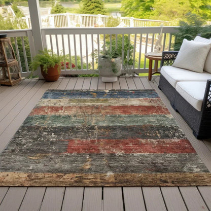 Threadin Green Washable Indoor - Outdoor Rug - LOOMLAN - LOOMLAN Rugs - Outdoor Rugs