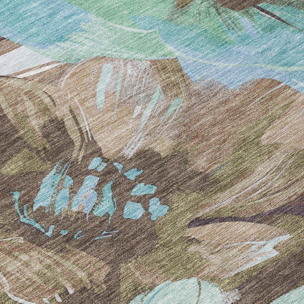 Threadiva Brown Washable Indoor - Outdoor Rug - LOOMLAN - LOOMLAN Rugs - Outdoor Rugs