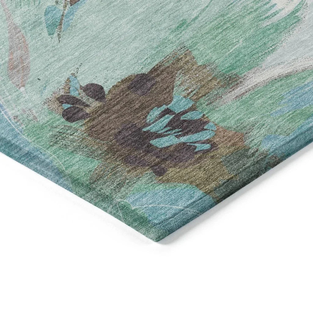 Threadiva Brown Washable Indoor - Outdoor Rug - LOOMLAN - LOOMLAN Rugs - Outdoor Rugs