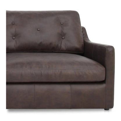 Thurlow Brown Leather Modular Sofa-Modular Sofas-Moe's Home-LOOMLAN