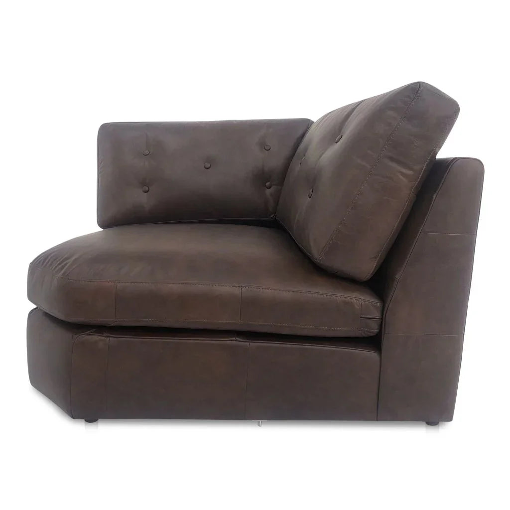 Thurlow Leather Corner Modular Sofa-Modular Sofas-Moe's Home-LOOMLAN