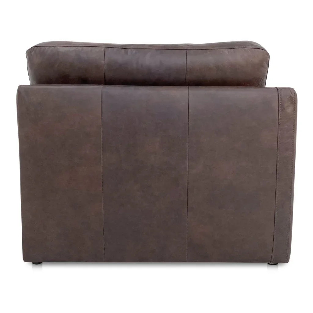 Thurlow Leather Left Arm Facing Corner Modular Sofa-Modular Sofas-Moe's Home-LOOMLAN