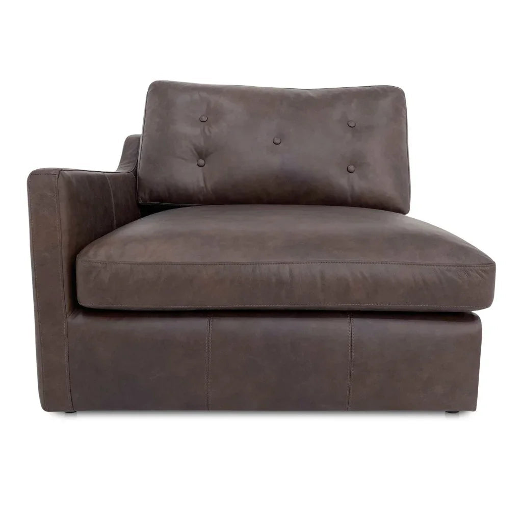 Thurlow Leather Left Arm Facing Corner Modular Sofa-Modular Sofas-Moe's Home-LOOMLAN