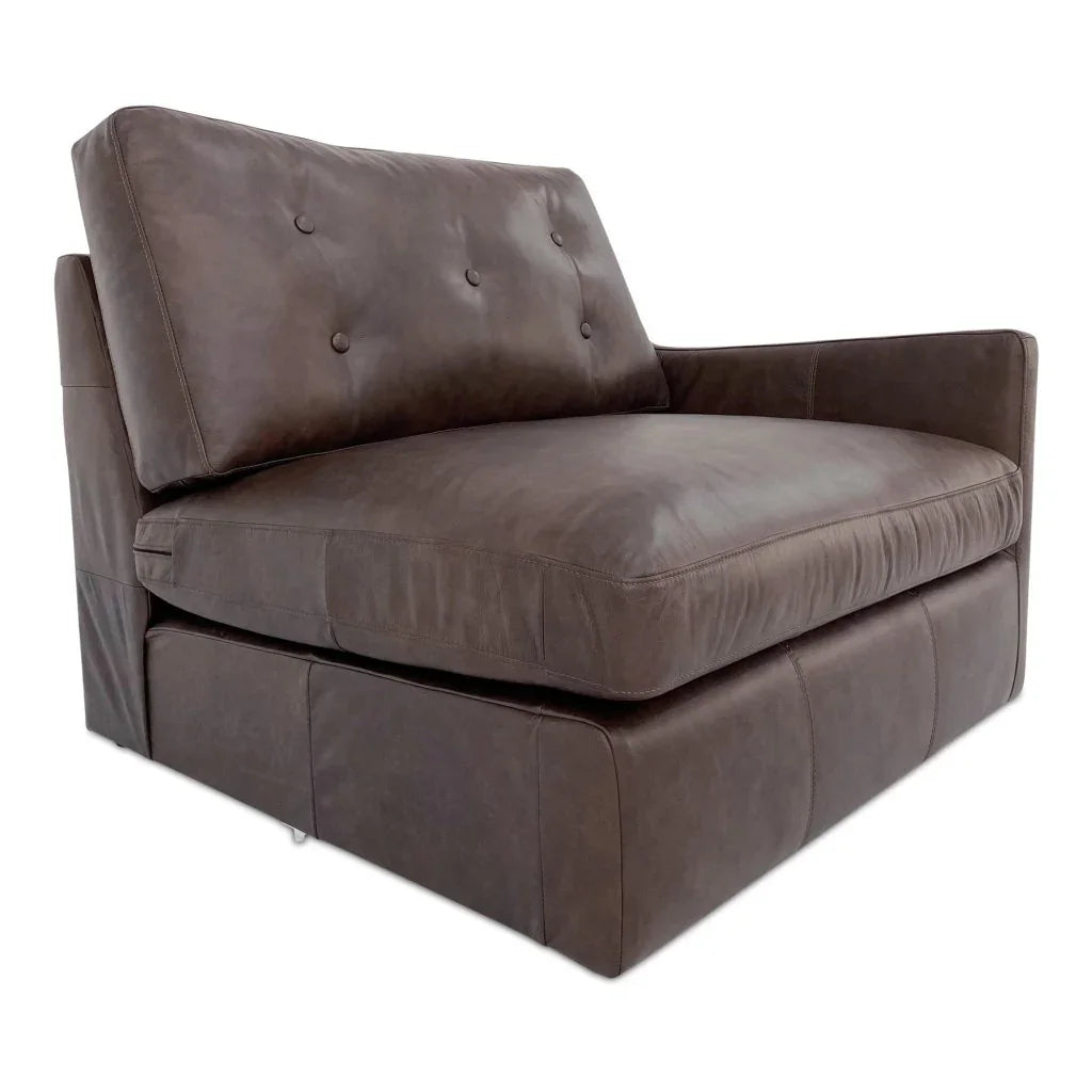 Thurlow Leather Made Corner Modular Sofa-Modular Sofas-Moe's Home-LOOMLAN