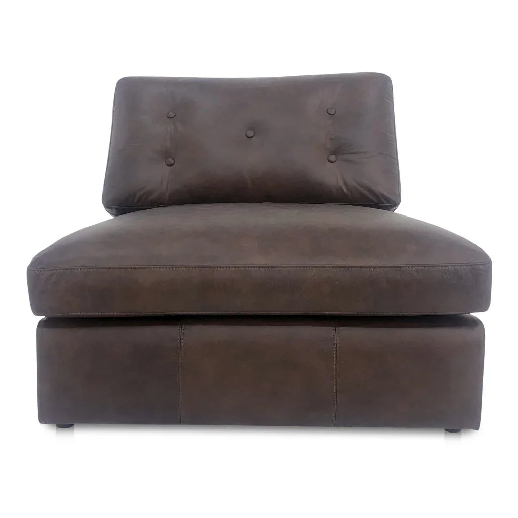Thurlow Leather Slipper Modular Sofa-Modular Components-Moe's Home-LOOMLAN