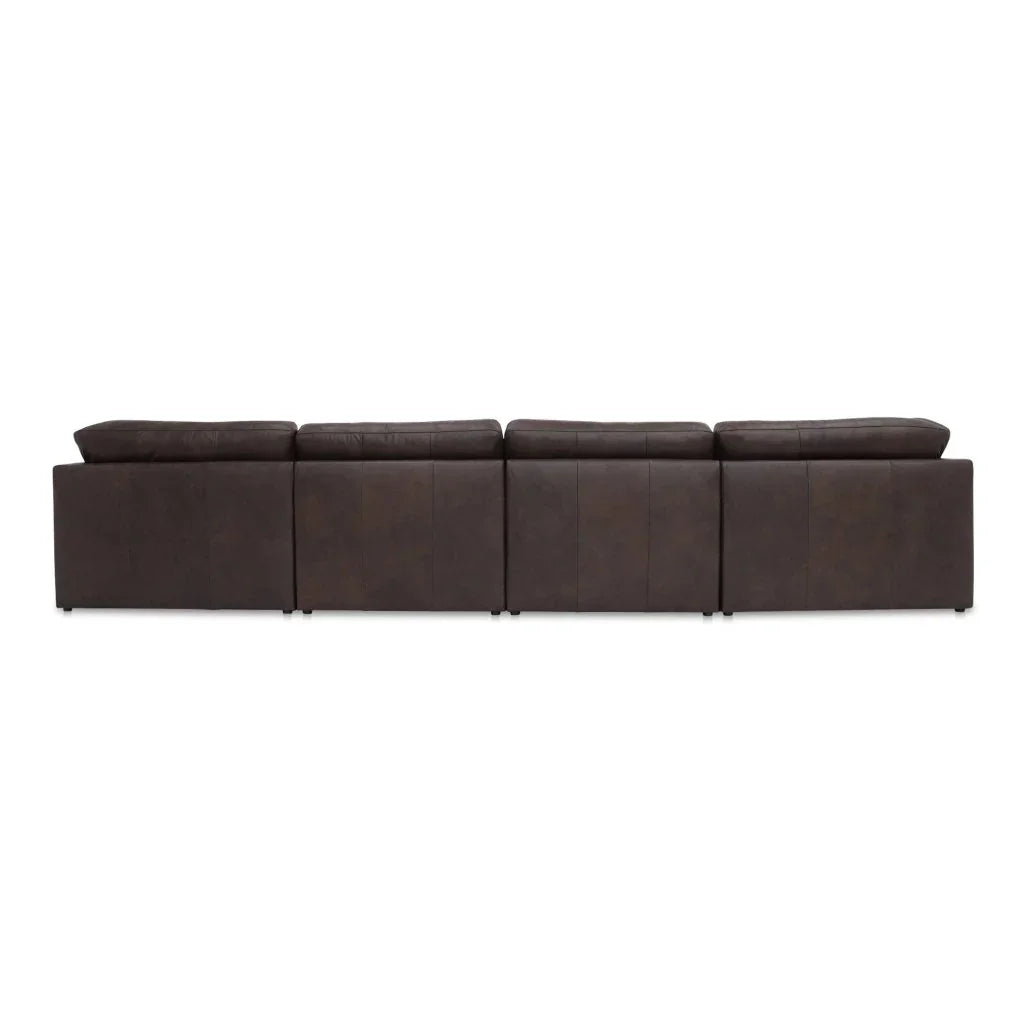 Thurlow Leather U-Shaped Sectional Sofa-Modular Sofas-Moe's Home-LOOMLAN