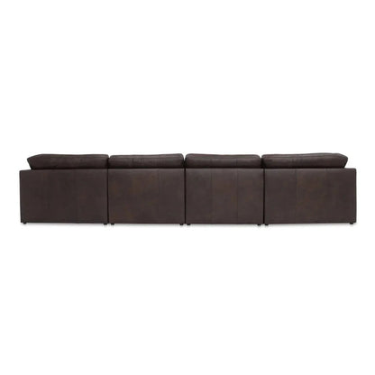 Thurlow Leather U-Shaped Sectional Sofa-Modular Sofas-Moe's Home-LOOMLAN