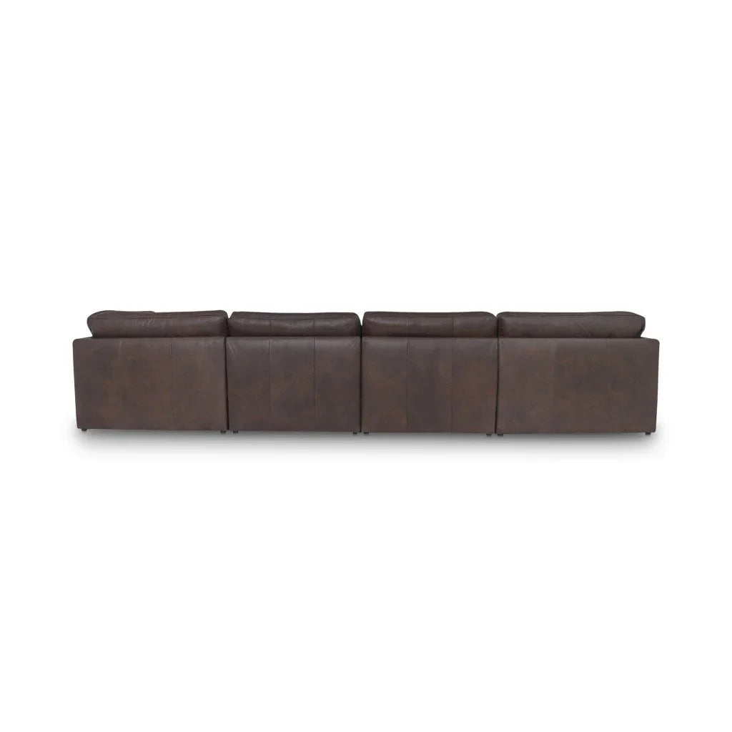 Thurlow Leather U-Shaped Sectional Sofa-Modular Sofas-Moe's Home-LOOMLAN
