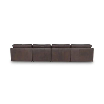 Thurlow Leather U-Shaped Sectional Sofa-Modular Sofas-Moe's Home-LOOMLAN