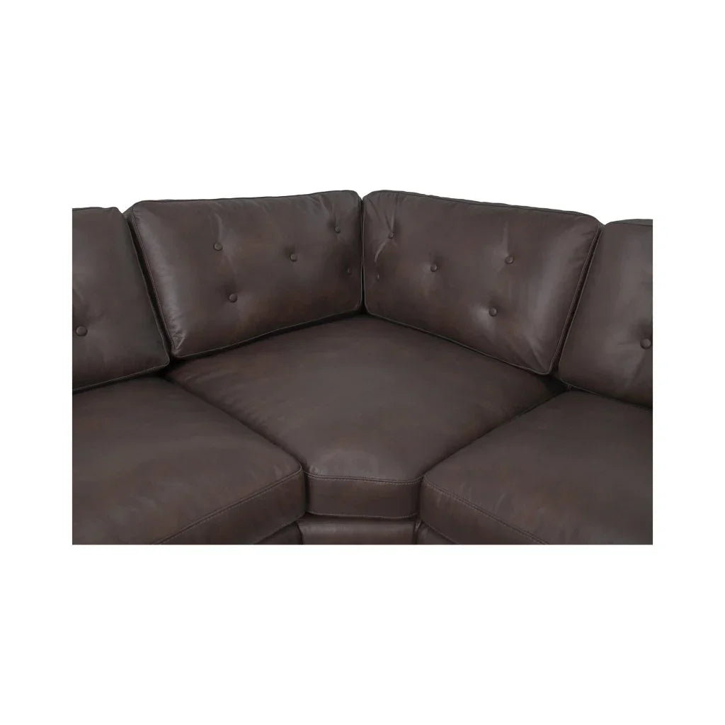 Thurlow Leather U-Shaped Sectional Sofa-Modular Sofas-Moe's Home-LOOMLAN