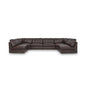 Thurlow Leather U-Shaped Sectional Sofa-Modular Sofas-Moe's Home-Armless-LOOMLAN