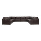 Thurlow Leather U-Shaped Sectional Sofa-Modular Sofas-Moe's Home-With Arms-LOOMLAN