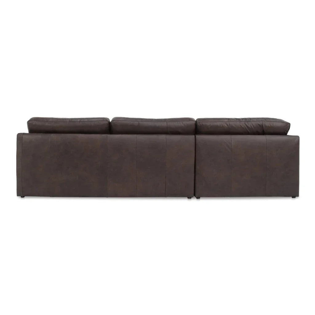 Thurlow Tufted Back Leather Sectional Sofa (Set Of 3)-Modular Sofas-Moe's Home-LOOMLAN