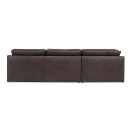 Thurlow Tufted Back Leather Sectional Sofa (Set Of 3)-Modular Sofas-Moe's Home-LOOMLAN