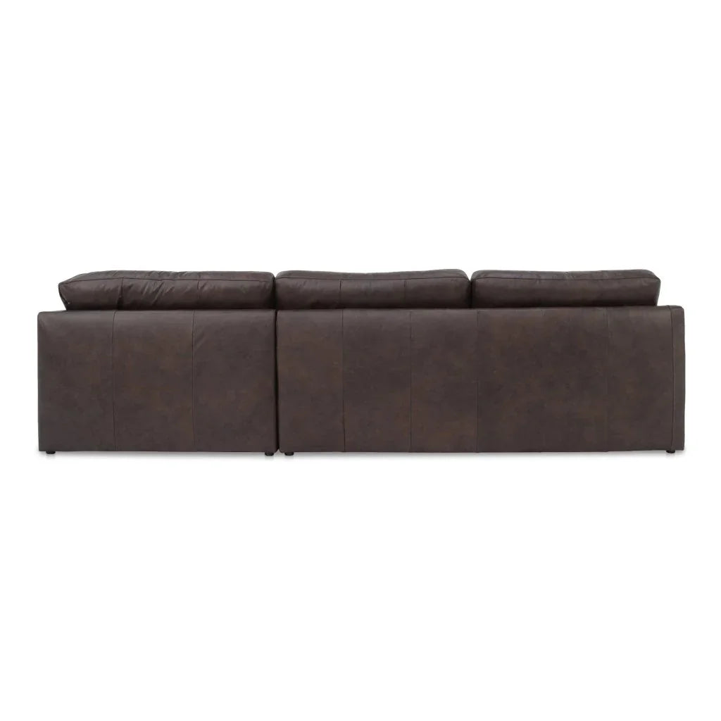 Thurlow Tufted Back Leather Sectional Sofa (Set Of 3)-Modular Sofas-Moe's Home-LOOMLAN