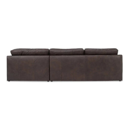 Thurlow Tufted Back Leather Sectional Sofa (Set Of 3)-Modular Sofas-Moe's Home-LOOMLAN