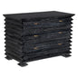 Tiago Wooden Three Drawer Chest - LOOMLAN - Noir - Chests