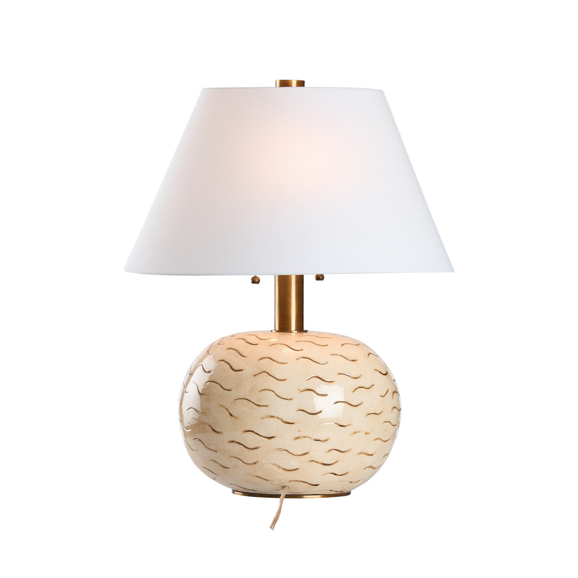 Tibetan Tiger Sculpted Ceramic Table Lamp