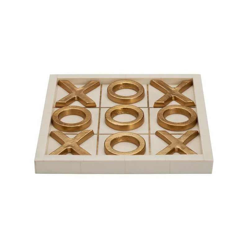 Tic Tac Toe White Game Box - LOOMLAN - Chelsea House - Boxes & Bowls