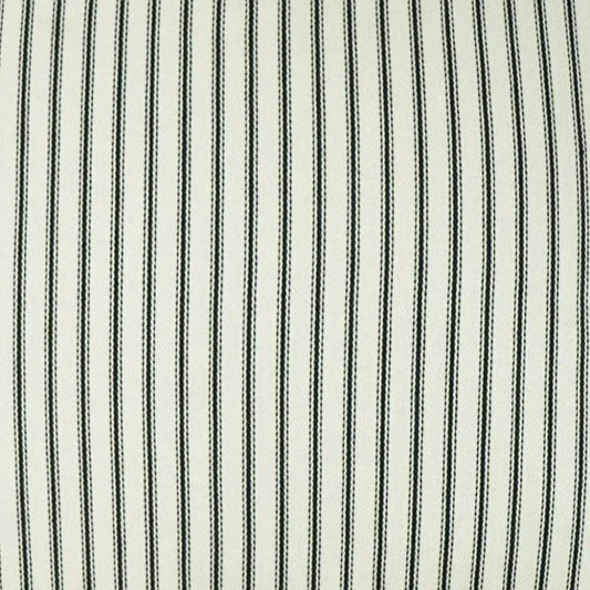 Ticking Farmhouse Stripes White Large Throw Pillow - LOOMLAN - D.V. Kap - Throw Pillows