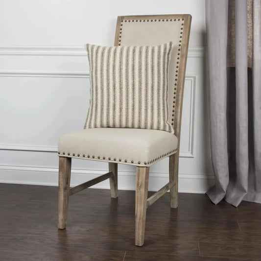 Ticking Stripe Decorative Pillow With Insert - LOOMLAN - LOOMLAN - Throw Pillows