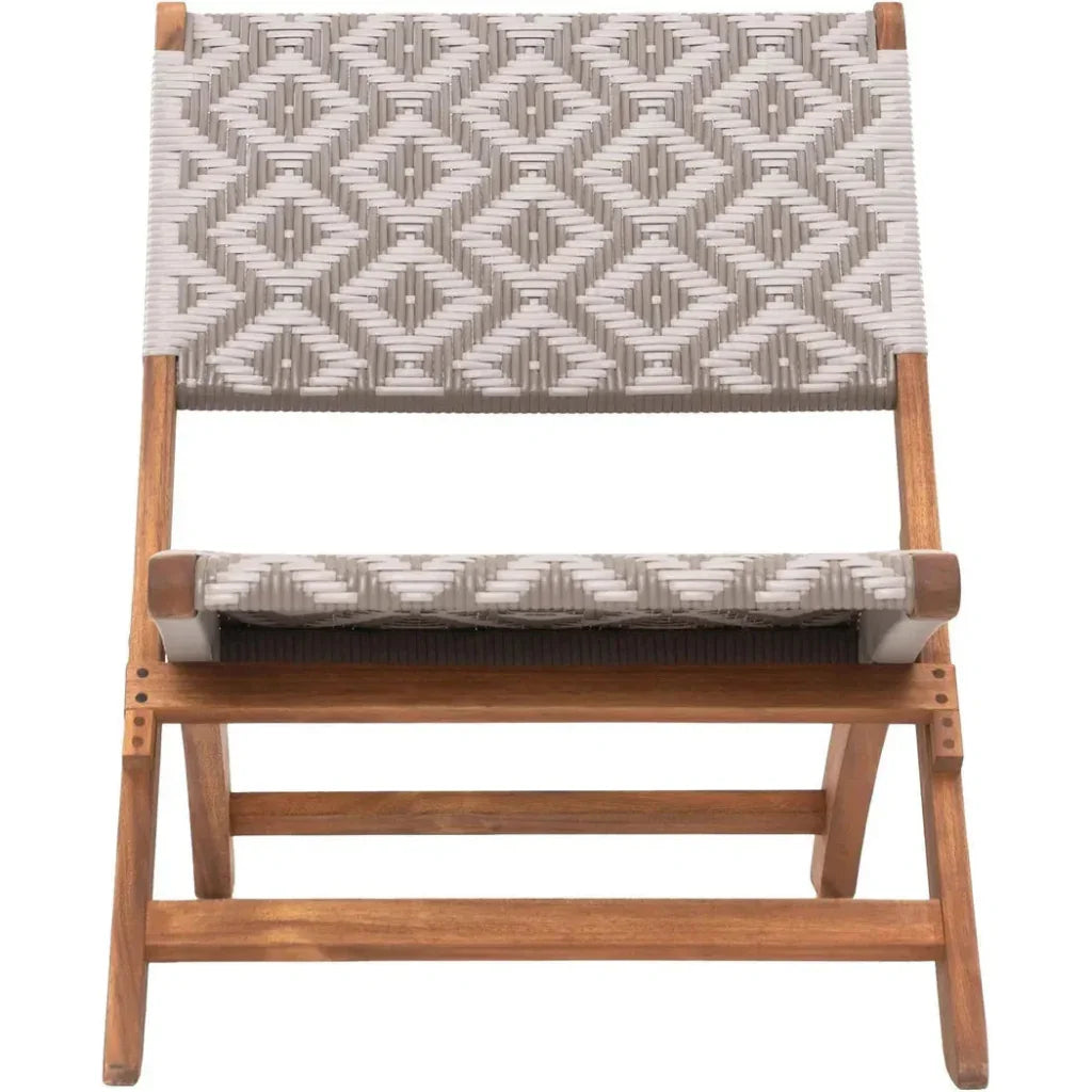 Tide Natural Wood Lounge Chair-Outdoor Lounge Chairs-Zuo Modern-LOOMLAN