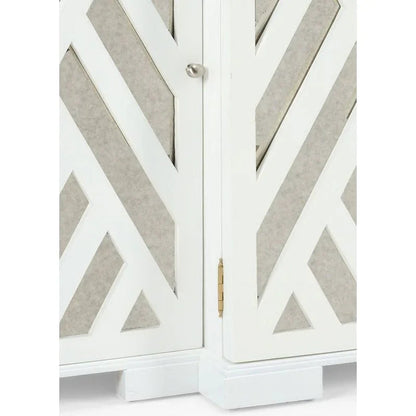 Tidewater Wooden White Cabinet - LOOMLAN - Chelsea House - Accent Cabinets