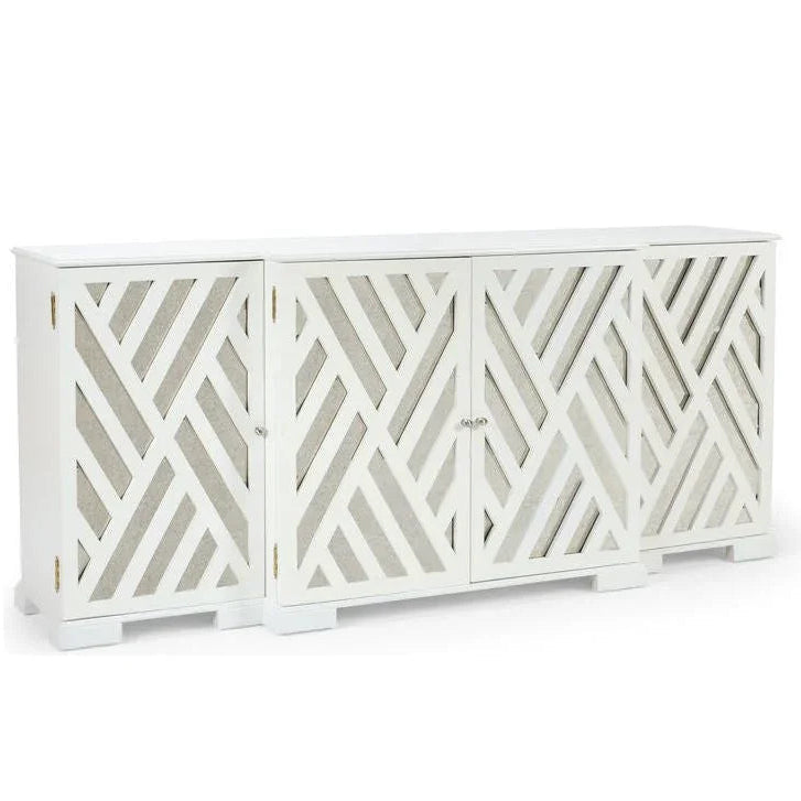 Tidewater Wooden White Cabinet - LOOMLAN - Chelsea House - Accent Cabinets