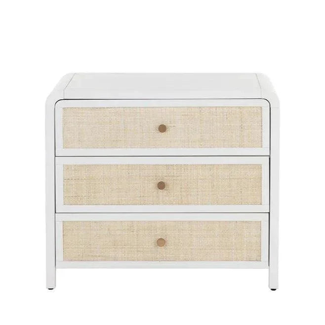 Tierra Nightstand Soft Closing Drawers & Rattan - LOOMLAN - SUNPAN - Nightstands