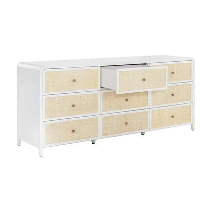 Tierra Wooden Rattan Stylish Dresser - LOOMLAN - SUNPAN - Dressers