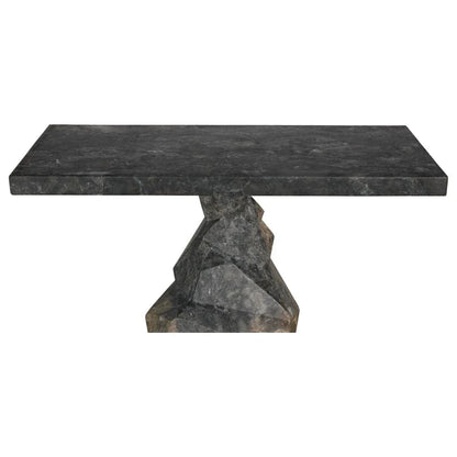 Tilden Marble Made Rectangular Console Table - LOOMLAN - Noir - Console Tables
