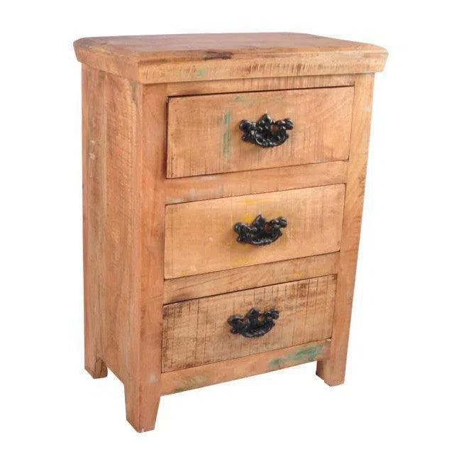 Reclaimed 3 Drawer Wood Chest - LOOMLAN - LOOMLAN - Nightstands