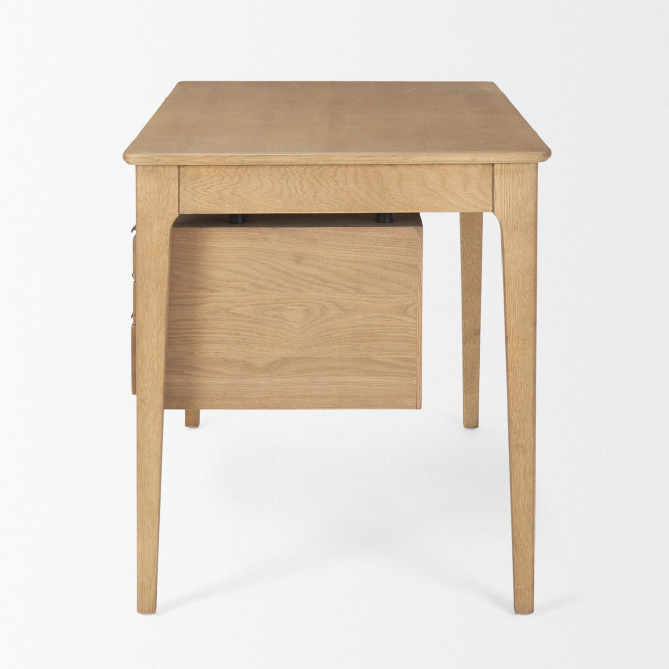 Tino Four Drawers Wood Desk-Home Office Desks-Mercana-LOOMLAN