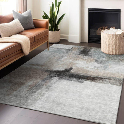 Tint Brown Washable Indoor-Outdoor Rug-Outdoor Rugs-LOOMLAN Rugs-LOOMLAN