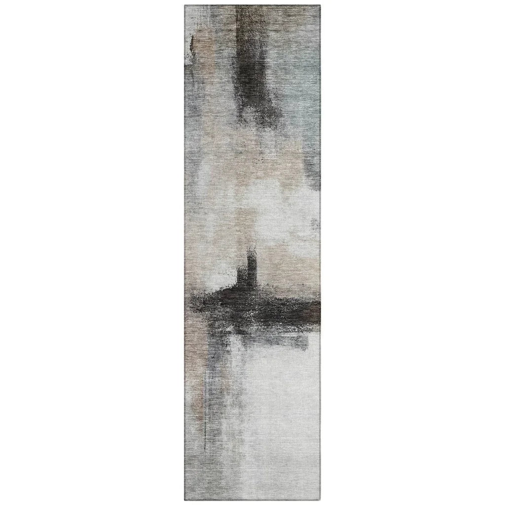 Tint Brown Washable Indoor-Outdoor Rug-Outdoor Rugs-LOOMLAN Rugs-2'3" x 7'6"-LOOMLAN