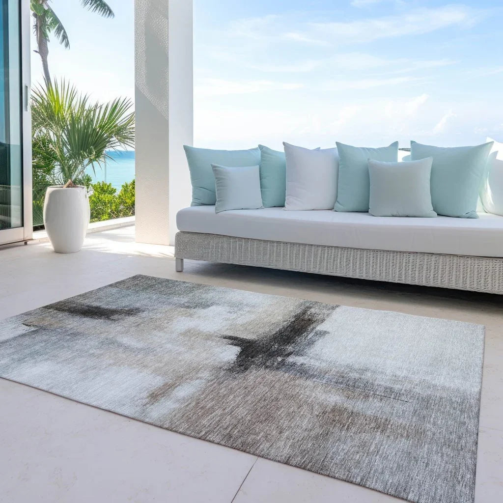 Tint Brown Washable Indoor-Outdoor Rug-Outdoor Rugs-LOOMLAN Rugs-LOOMLAN